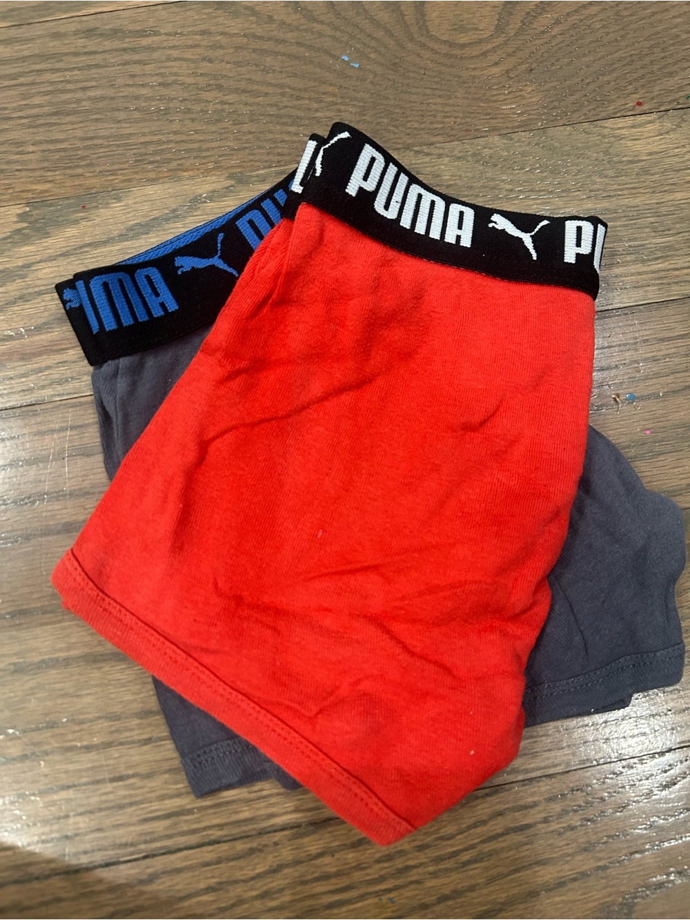 Boys Puma Boxer Briefs 2 Pack Size S (6–8)